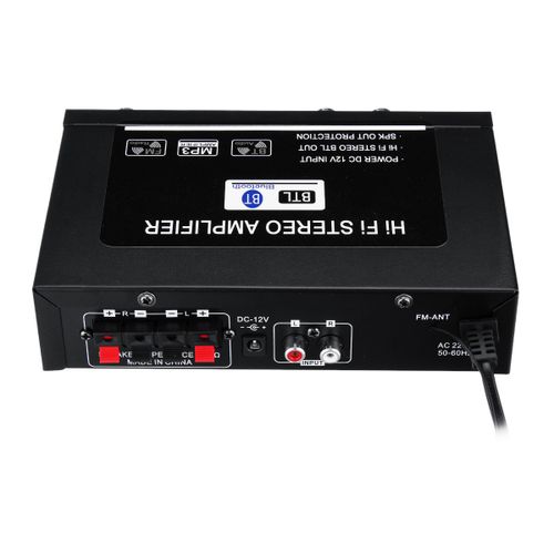 400W 2CH Mini HiFi Digital Audio Stereo Power Amplifier Bass Bluetooth FM Car Home - Image 6