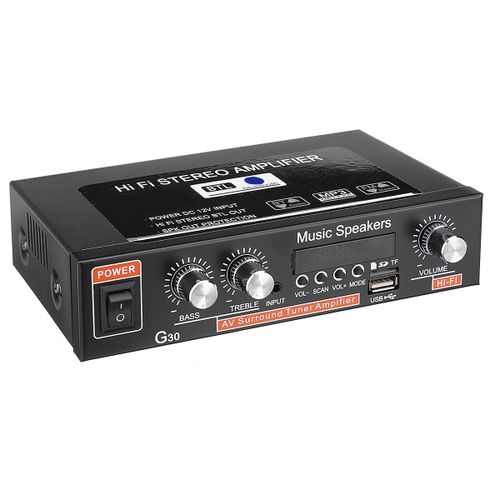 400W 2CH Mini HiFi Digital Audio Stereo Power Amplifier Bass Bluetooth FM Car Home - Image 5