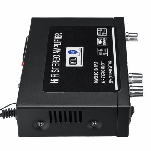 400W 2CH Mini HiFi Digital Audio Stereo Power Amplifier Bass Bluetooth FM Car Home - Image 3