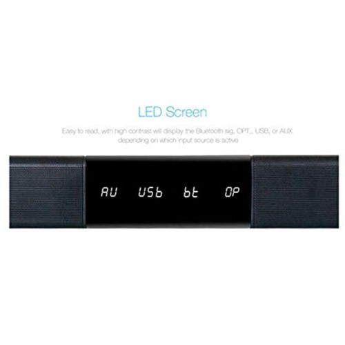F&D T160X 2.0 Sound Bar - Black - Image 2