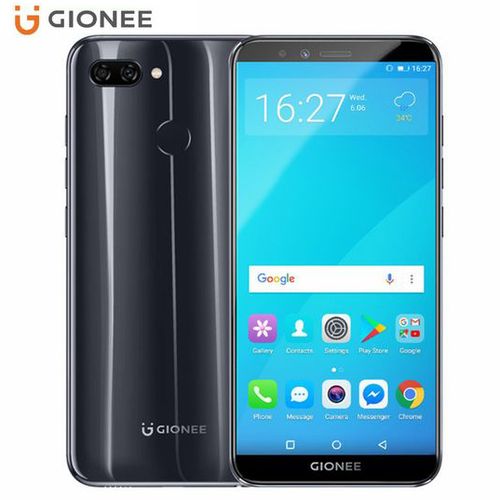 Gionee S11 Lite 5.7-Inch HD (4GB,64GB ROM) Android 7.1 (13MP + 2MP) + 16MP Dual SIM 4G LTE Fingerprint ID Smartphone - Black