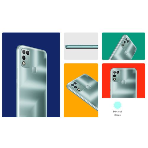 Infinix Hot 10 Play (X688C) 6.82" HD+, 2GB RAM + 32GB ROM, 6000mAh Battery, Android 10, 13MP Dual Camera, 4G, Fingerprint -Green - Image 4