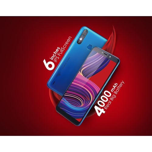 Itel A56 5.99" IPS Screen, Android 9 Pie, 16GB ROM + 1GB RAM, 8MP + 5MP Camera, 4000mAh Battery, Fingerprint & Face ID - Blue - Image 4