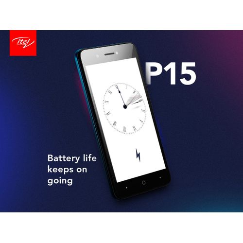 Itel P15 5.0" HD Screen, 16GB ROM + 1GB RAM, Android 9 Pie, 5MP + 5MP Camera, 4000mAh Battery, Fingerprint & Face ID - Black - Image 3