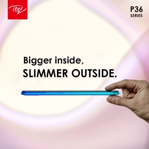 Itel P36 6.5" HD+ Screen, 2GB RAM + 32GB ROM, Android 9 Pie, 5000mAh Battery, 8MP + 8MP Camera, Fingerprint + Face ID - Blue - Image 4