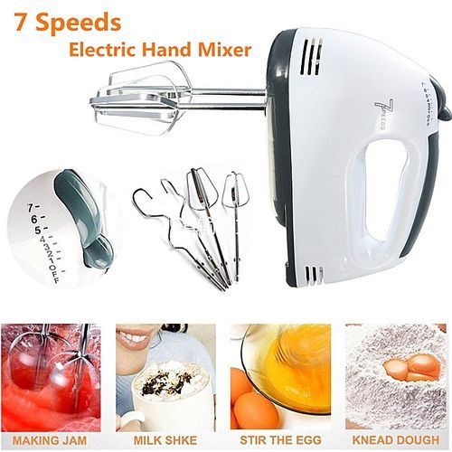 Scarlett 7 Speed Electric Hand Mixer Whisk Egg Beater Cake Baking - Image 5