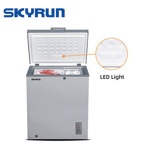 Skyrun 145-Litres Chest Freezer BD-145A Grey - Image 3