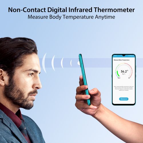 UMIDIGI A7S Infrared Temperature Sensor 6.53-Inch (2GB,32GB ROM)Android 10 GO (13MP+8MP+2MP)+8MP 4150mAh Smartphone-Granite Grey - Image 4