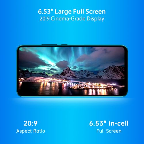UMIDIGI A7S Infrared Temperature Sensor 6.53-Inch (2GB,32GB ROM)Android 10 GO (13MP+8MP+2MP)+8MP 4150mAh Smartphone-Sky Blue - Image 2