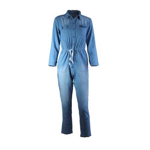 Lace Jeans Ladies Casual Jumpsuit - Image 2