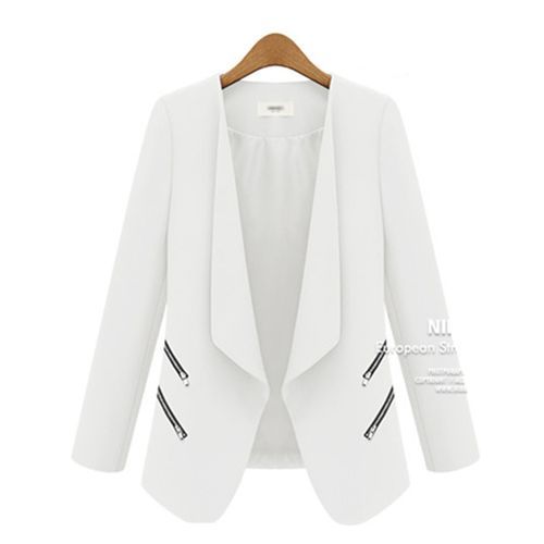 Slim-fit Small Suit Zip Pocket Jacket