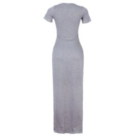 Two Sides Slit Ash Short Sleeve...