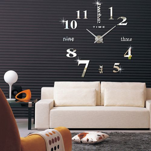 Stick On Wall Clock DIY Large Modern Design Decal 3D Stickers - Image 2