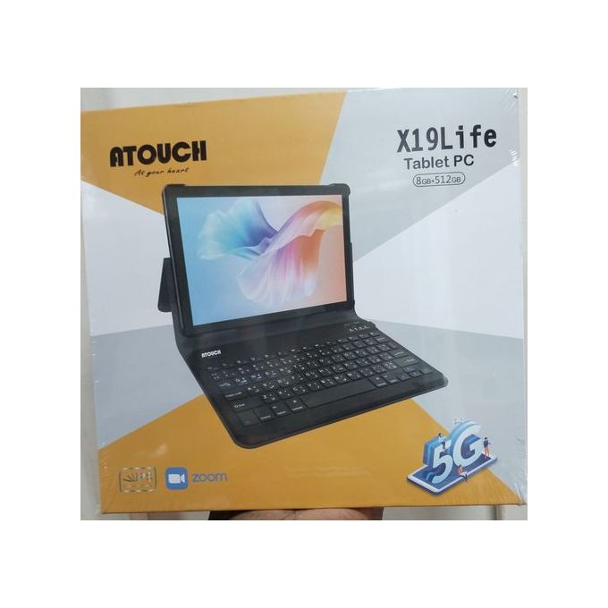 Atouch X19 Life- 10.1", 512GB ROM, 8GB RAM, 5G, Dual SIM