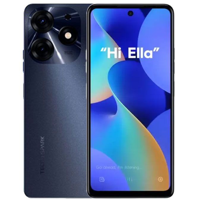 Tecno Spark 10(KI5q) 6.6" HD+ 8GB RAM/128GB ROM Android 13 - Black