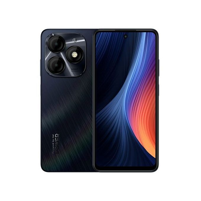 itel P55 6.6″ HD 4GB RAM/128GB ROM 4G Dual SIM, 5000mAh - Black