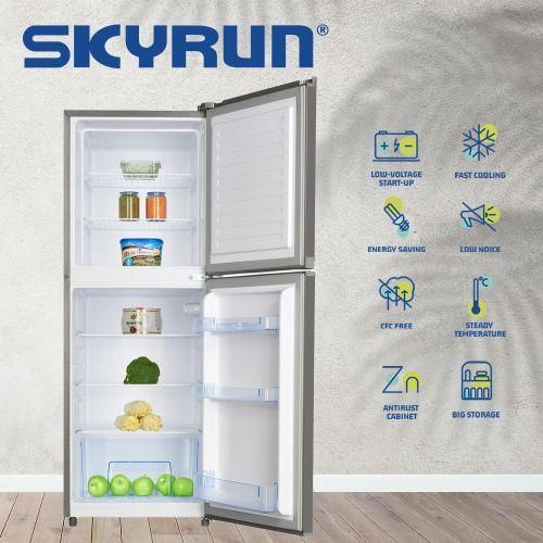 Skyrun 195 Litres Double Door Top Mount Fridge1